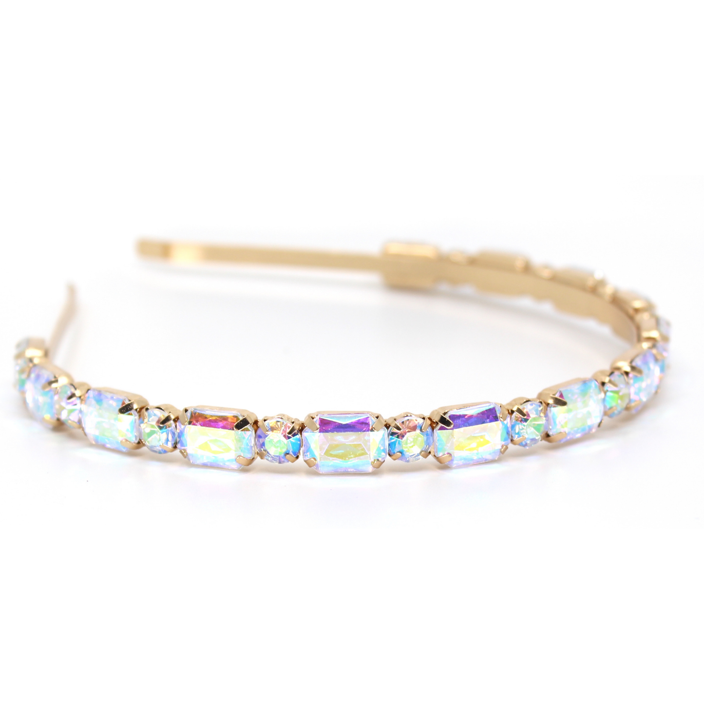 Rectangle Iridescent Jewel Headband