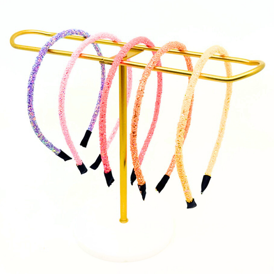 Rainbow Sherbet Glitter Headbands