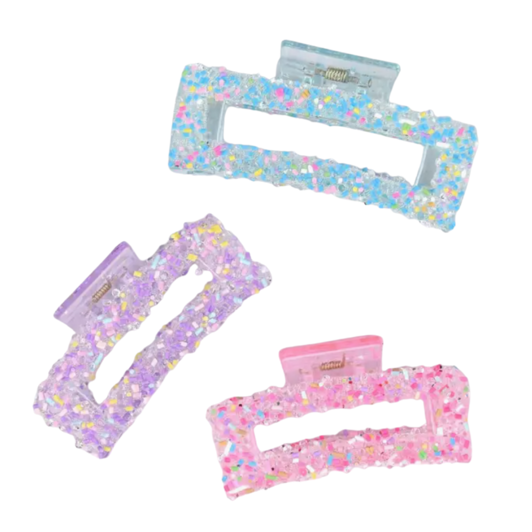 Pastel Sprinkle Claw Clip