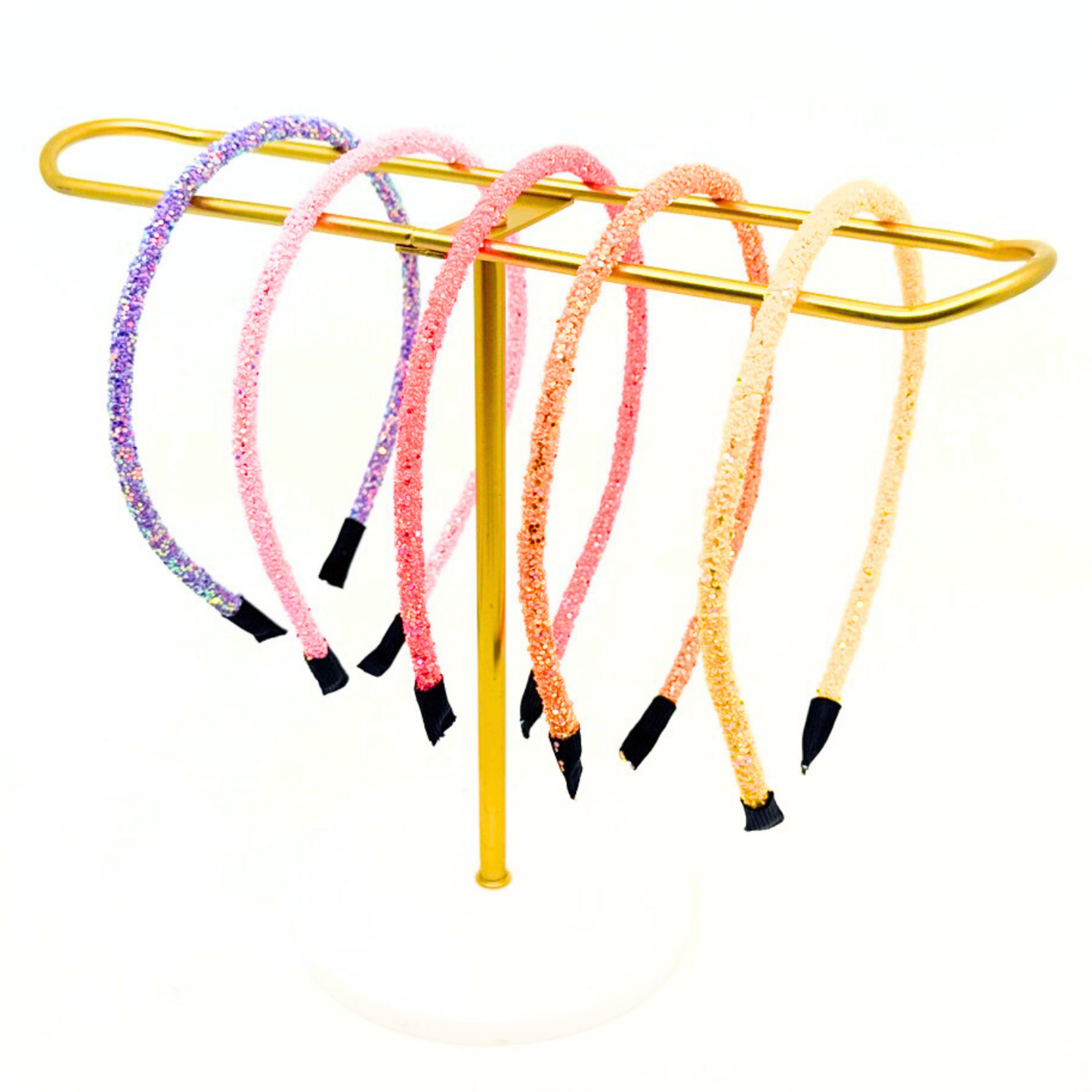 Rainbow Sherbet Glitter Headbands