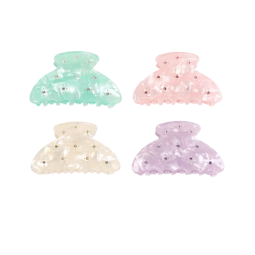 Pearlescent Gem Claw Clip